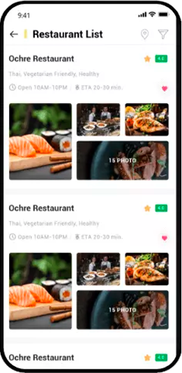 food delivery restaurant app